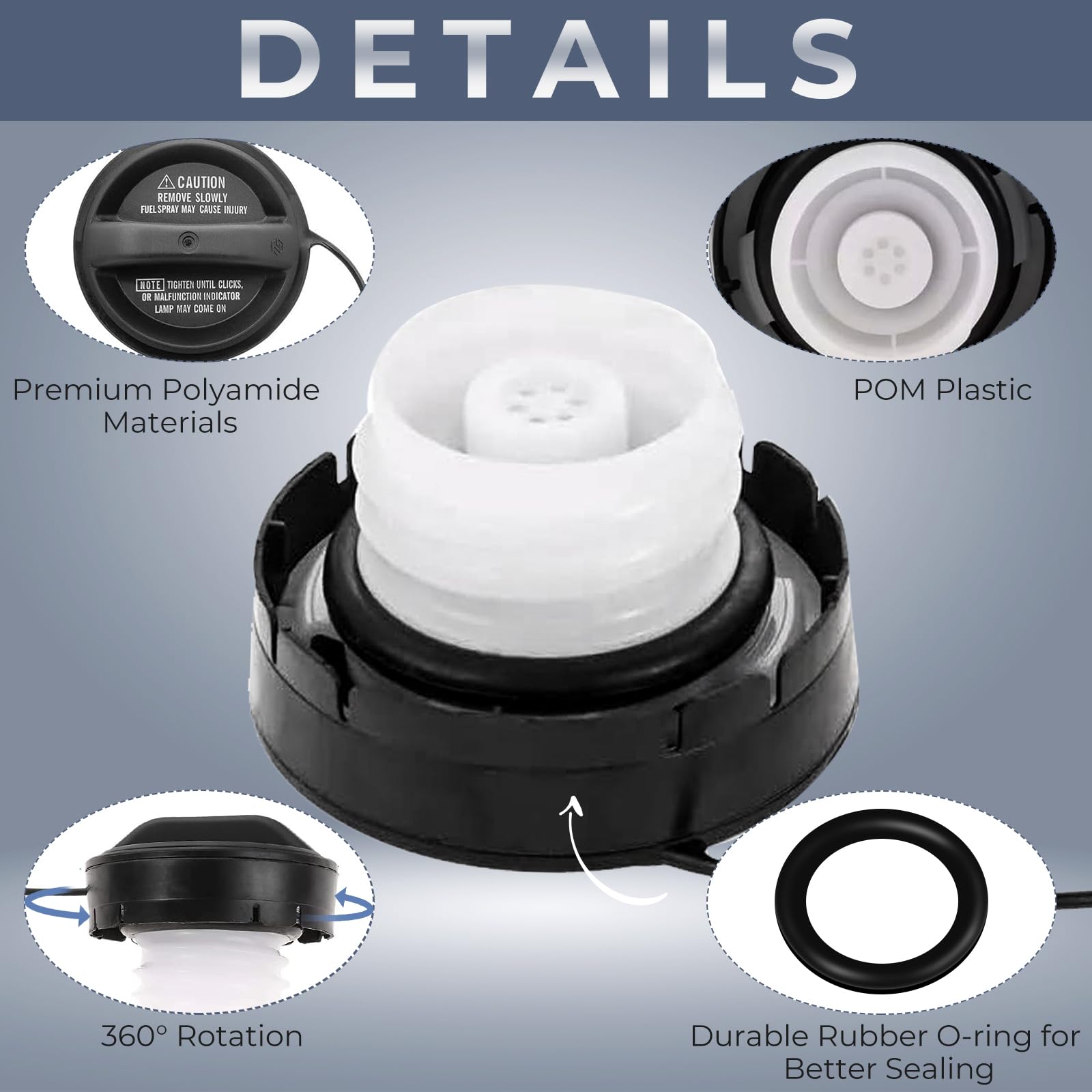 Gas Cap Fuel Cap For Toyota Lexus, 2002-2004 Tacoma, 2001-2005 Rav4, 2001-2003 Highlander, 2000-2003 Sienna, 2003-2004 Corolla,