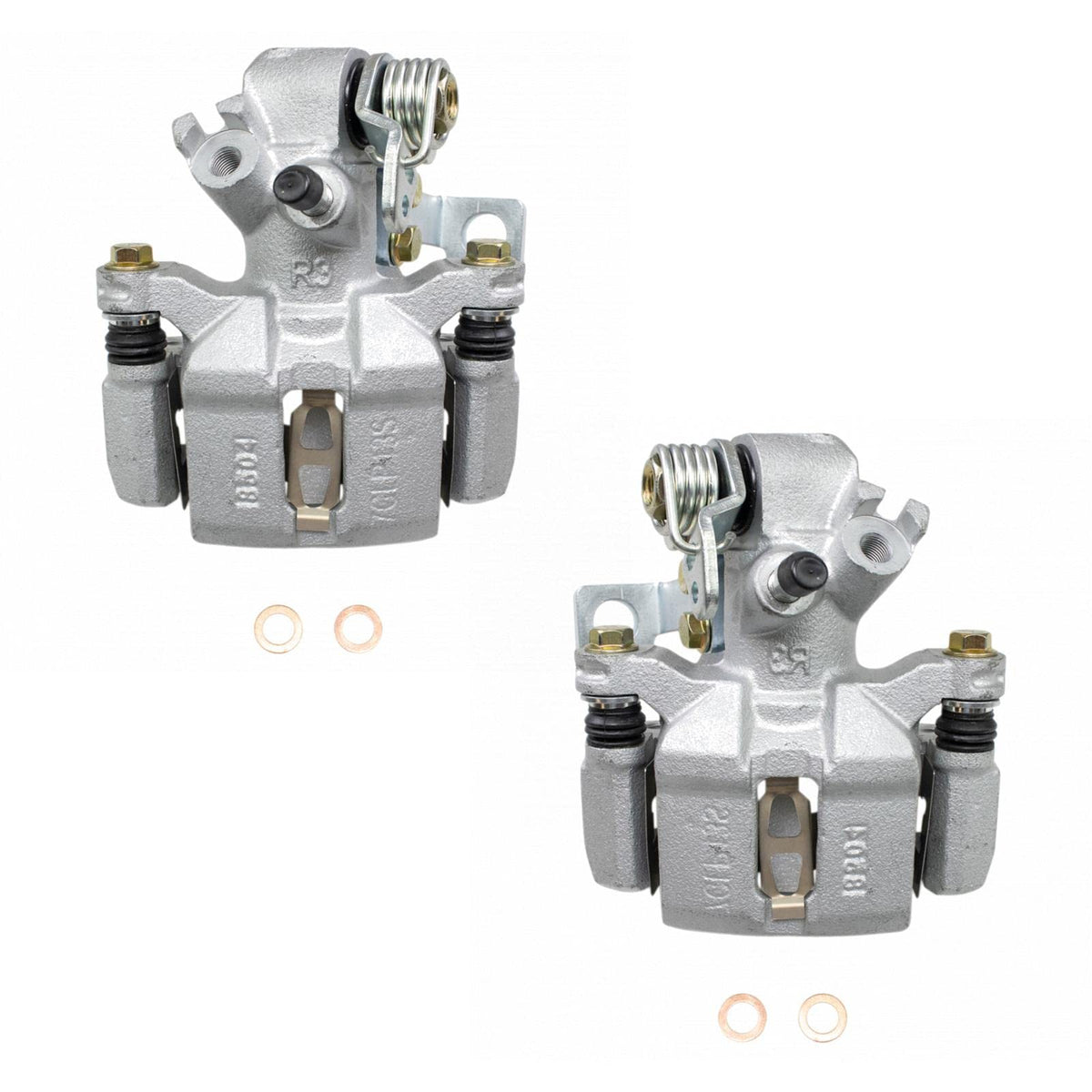 Trq Rear Brake Caliper Set Compatible With 1994-2001 Acura Integra 1992-2000 Honda Civic 1993-1997 Civic Del Sol