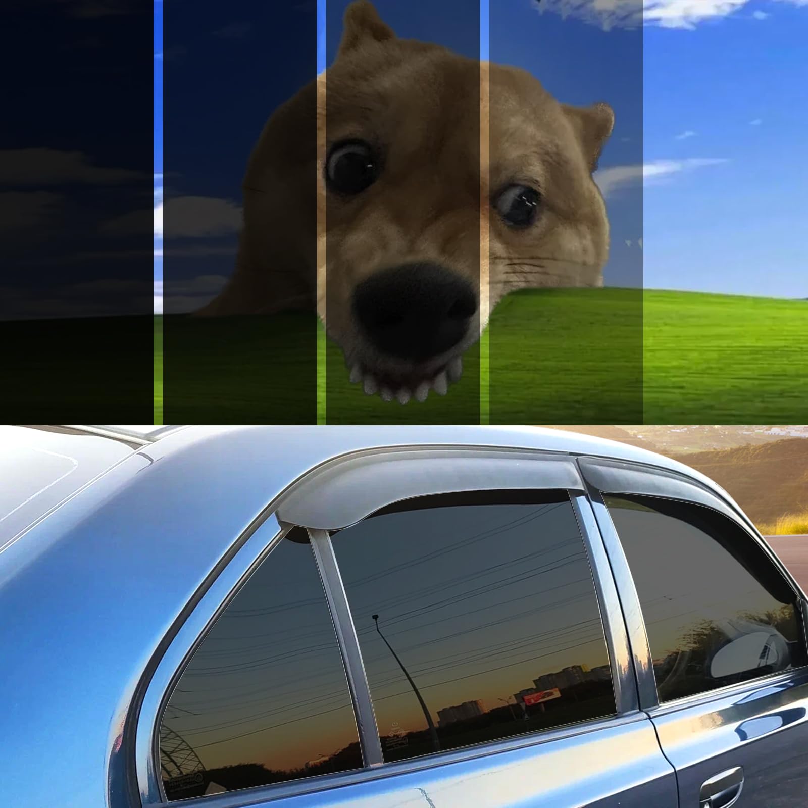 Car Window Tint 30'' in x 15'Ft with 5% VLT, Nano Ceramic Window Tint Film for Car, UV&IR Protection Heat Insulation Anti-Explos