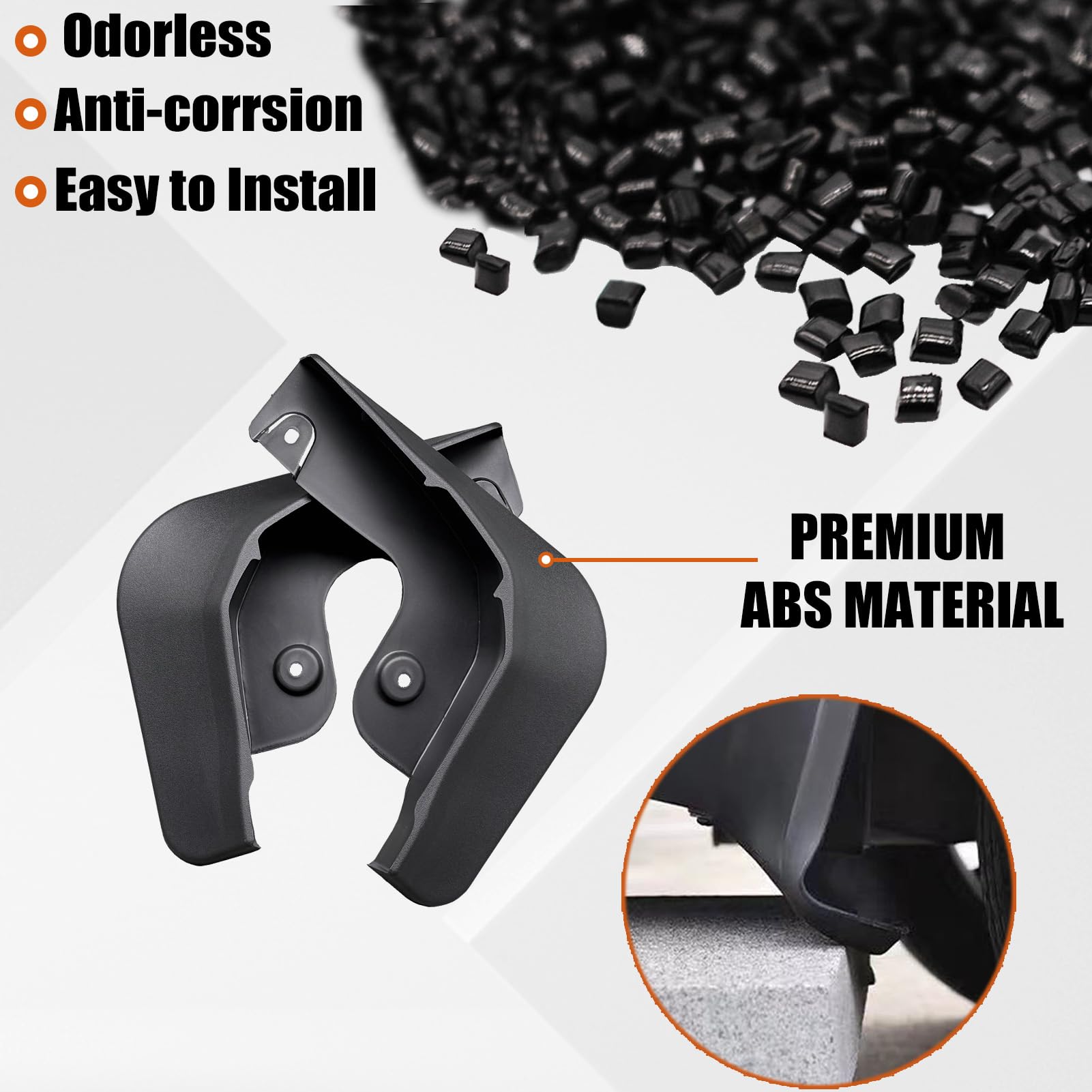 KEAIDAP Mud Flaps for Mustang Mach E 2024 2023 2022 2021 - Front & Rear Mud Flaps Splash Guards Mudguards Exterior Accessories f