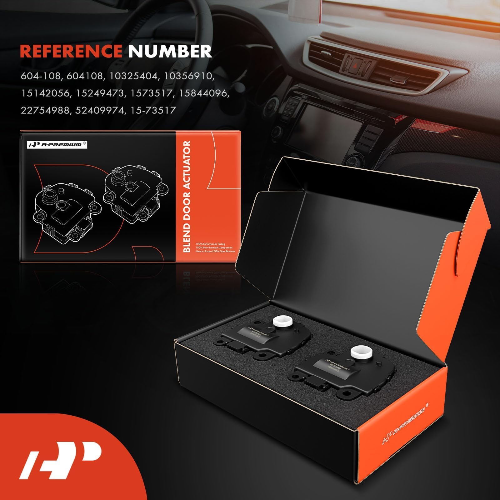 A-Premium HVAC Blend Door Heater Replacement for Chevrolet Corvette 2005-2013 Impala Malibu Monte Carlo Buick LaCrosse Cadillac