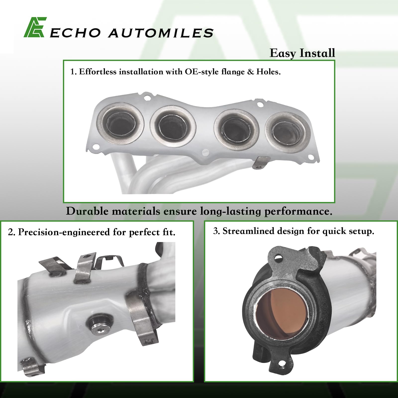 ECHO AUTOMILES Catalytic Converter Compatible with 2006 2007 2008 Toyota Rav4, 2008-2015 Scion xB L4 2.4L Catalytic Convertor EP