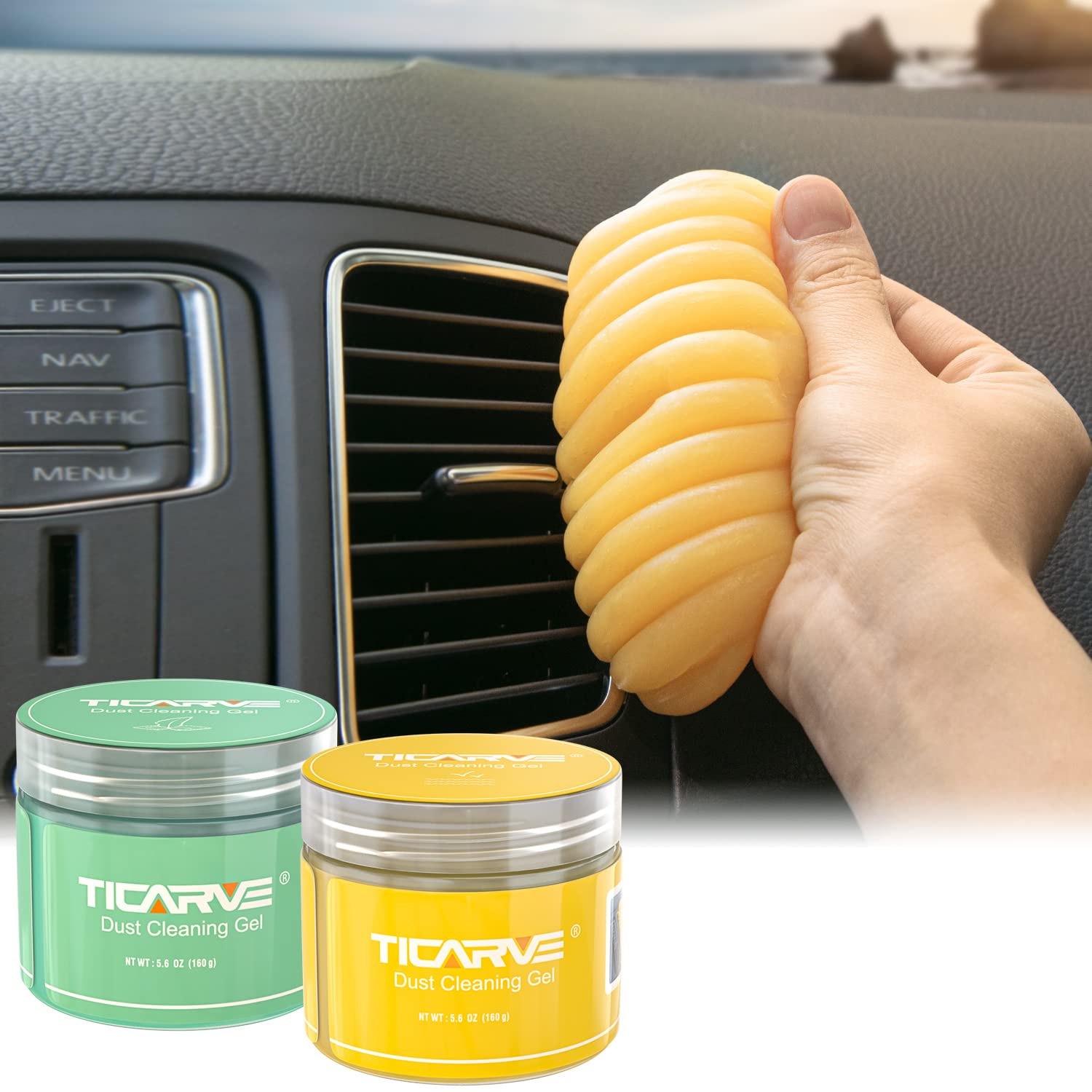 Ticarve Cleaning Gel For Car Putty Car Slime Cleaning Car Putty Detail Car Interior Cleaner Automotive Cleaning Kits Keyboard Cl
