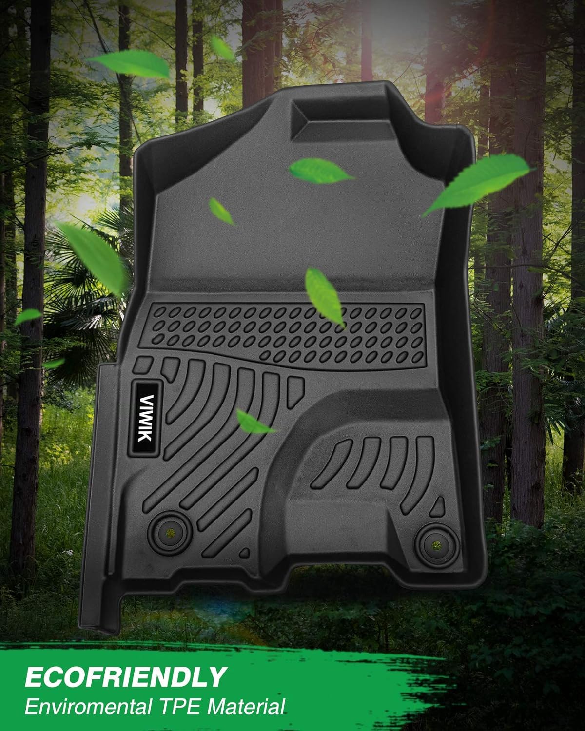 Viwik Floor Mats For Dodge Ram 1500/2500/ 3500 Crew Cab 2013-2018, For Dodge Ram 1500 Classic Crew Cab 2019-2024 Automotive Car