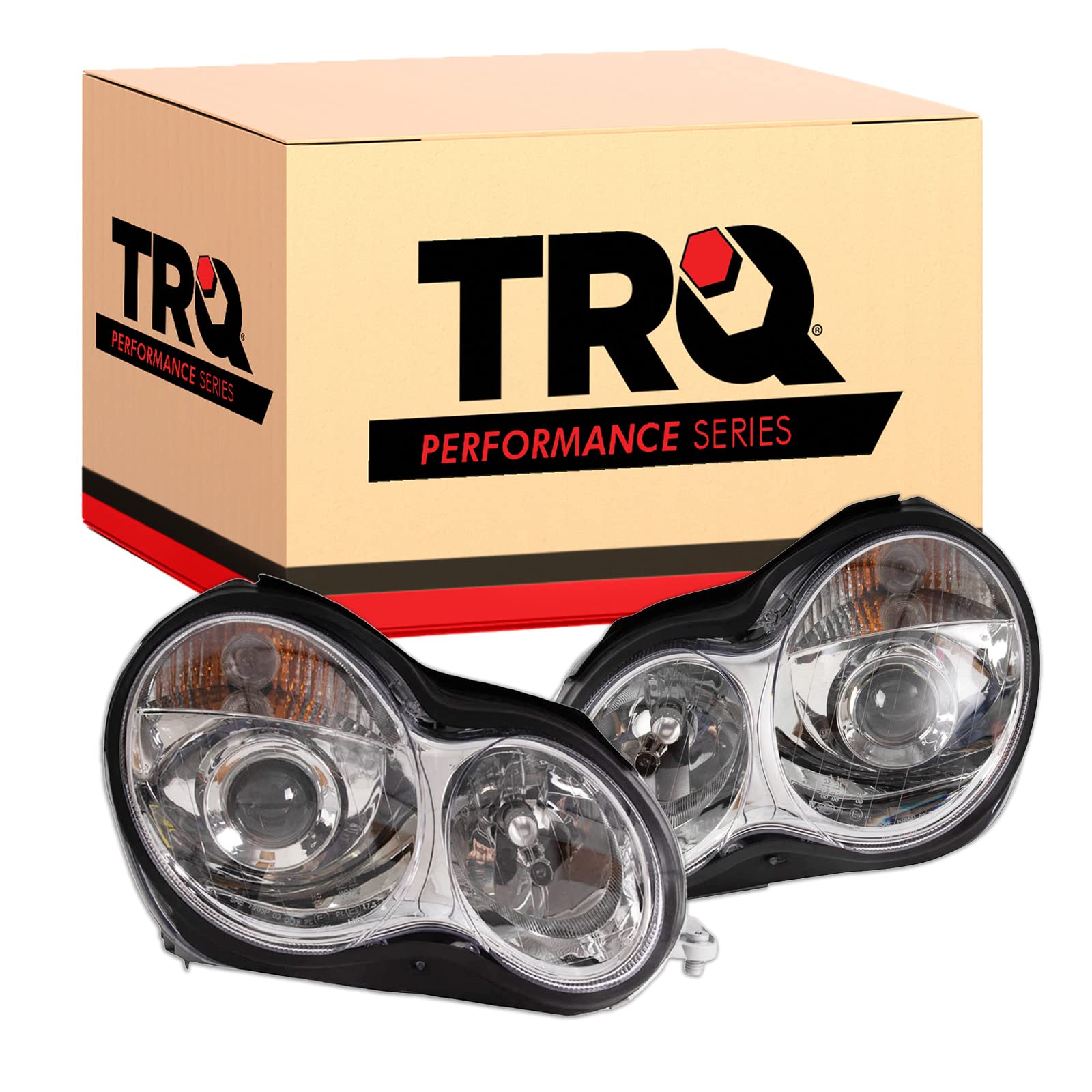 Trq Performance Headlight Set Fits 2001-2007 Mercedes-Benz