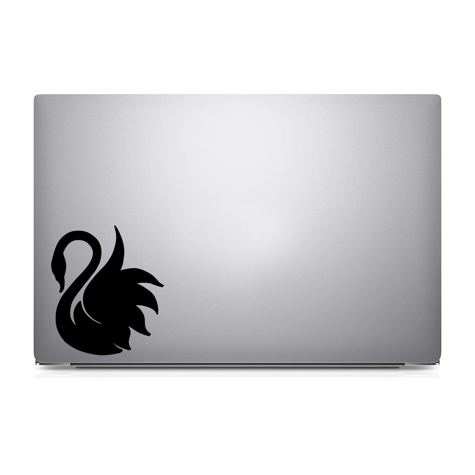 Swan Silhouette Decal Notebook Car Laptop 5.5'' (Black)