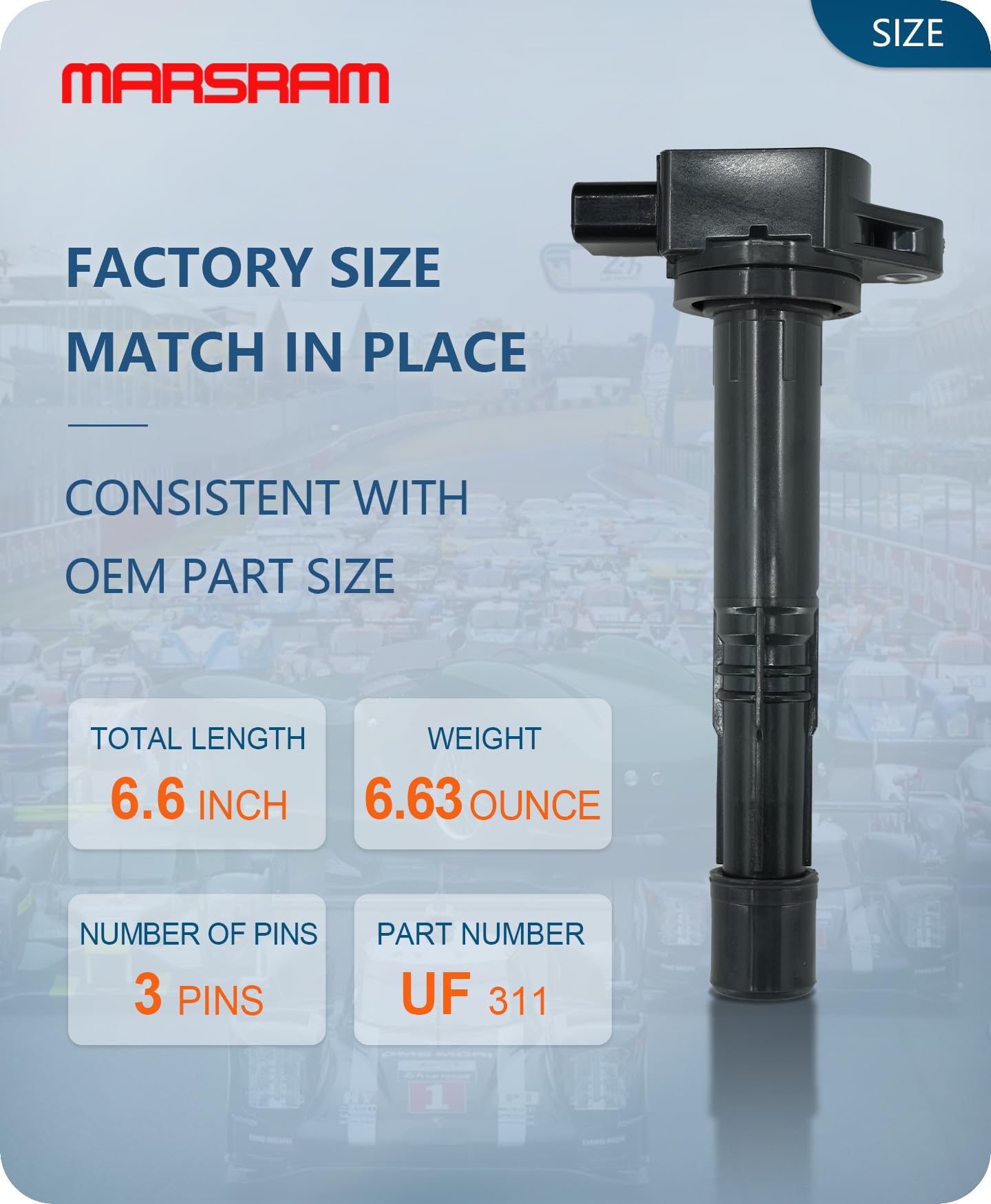 Marsram Ignition Coil Pack Uf311 For Honda 2003 2004 2005 2006 2007 2008 2009 2010 2011 Accord Crv Civic Si Element S2000 For 20