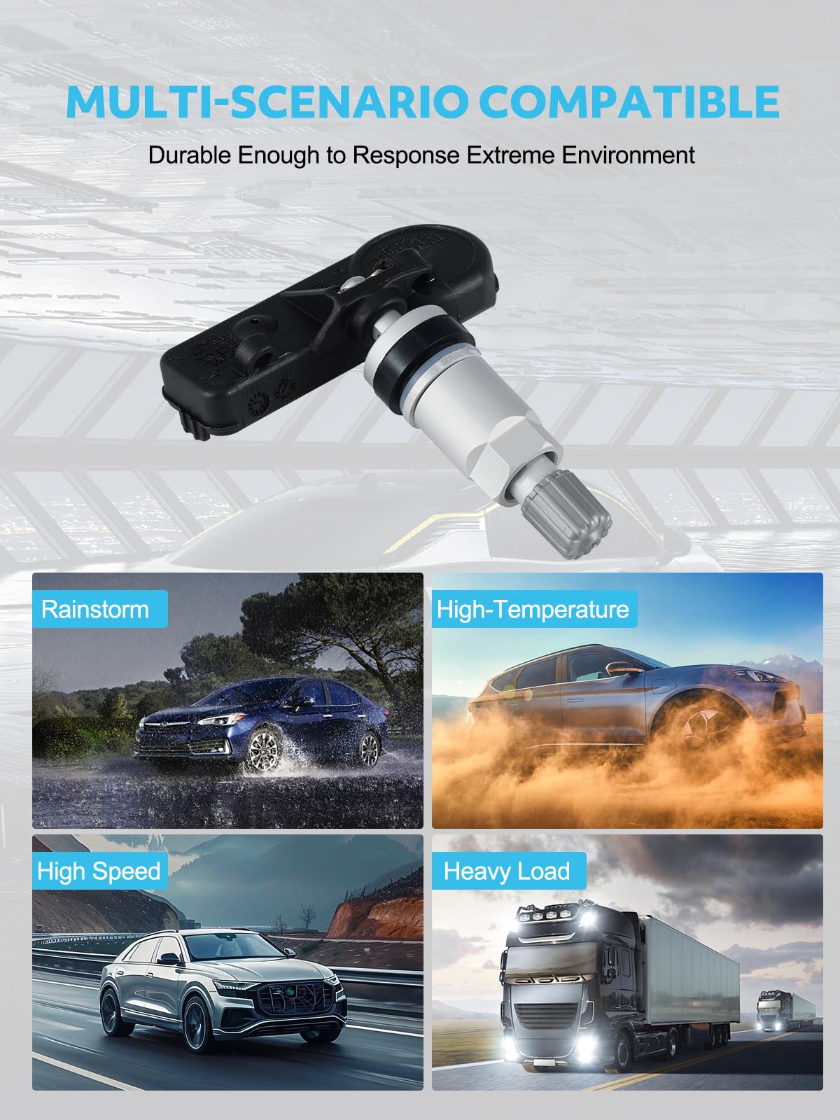 TAUTOY Update TPMS Sensor GM, 13586335 Tire Pressure Sensors Replacement for Chevy/Chevrolet GMC Cadillac Buick Pontiac 315MHz O