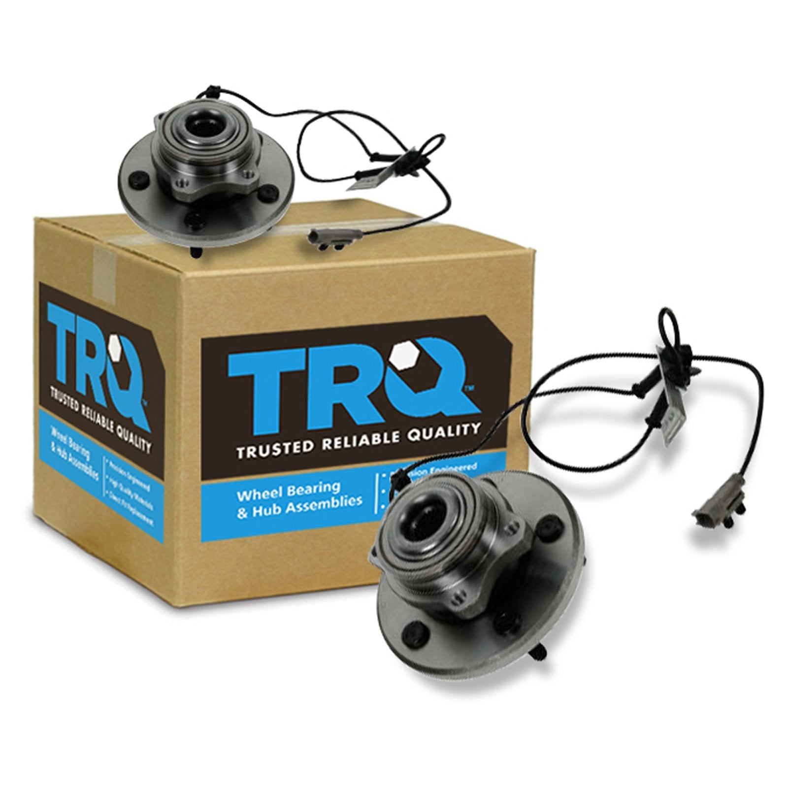 Trq Front Wheel Hub Bearings Assembly Set Compatible With 2004-2006 Chrysler Pacifica