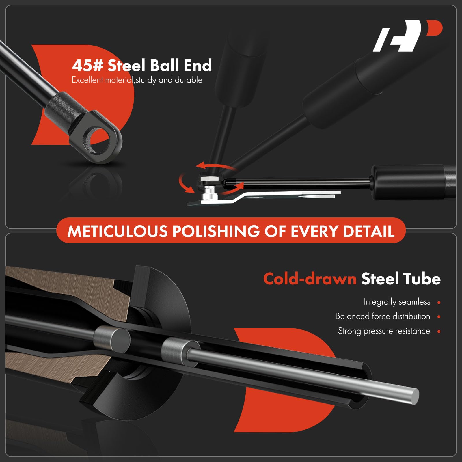 A-Premium Tailgate Assist, Truck Tail Gate Lift Assist, Tailgate Shock Compatible with Chevrolet Chevy Silverado 1500 2500 3500