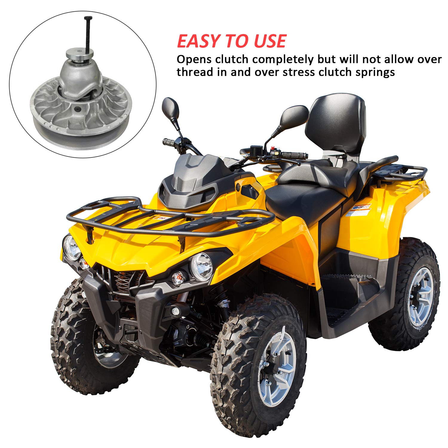 4 Pieces M8 8Mm Secondary Clutch Spreader Belt Change Removal Tool For Can-Am Atv'S And Sxs'S Bolt M8 X 1.25 X 70, 12.9 Cl, Pre Oil, Fully Threaded