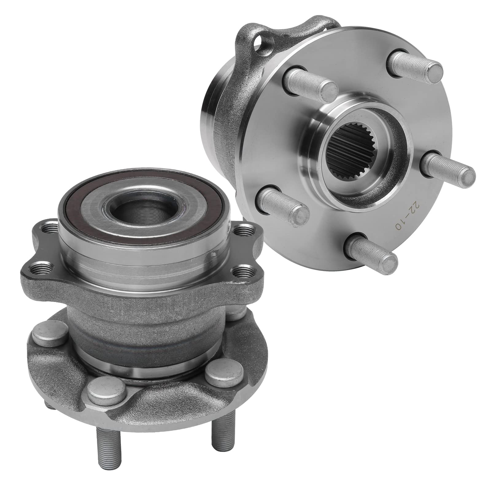 Replacement Rear Wheel Hub Bearing Assembly Set Of 2 - Compatible With Subaru - Crosstrek, Forester, Impreza, Xv Crosstrek - Rep