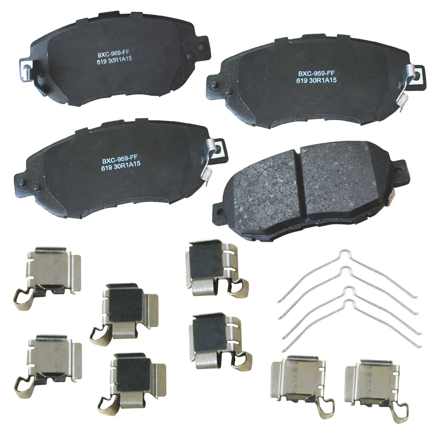 Bendix Premium Sbc619 Ceramic Front Brake Pads For Lexus Gs300 2005-1993, Gs400 2000-1998, Gs430 2005-2001, Is300 2005-2001, Sc4