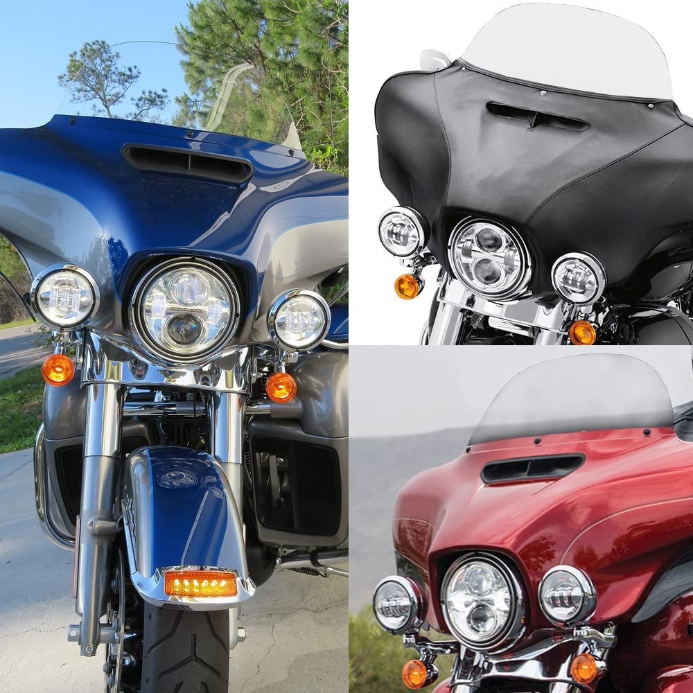 Wynmoto Clear 7 Tint Windshield Windscreen Compatible For 2014-2022 Harley Davidson Touring Street Glide Electra Glide Flht Flhtcu Ultra Classic Glide Flhx Flhtk 14-22