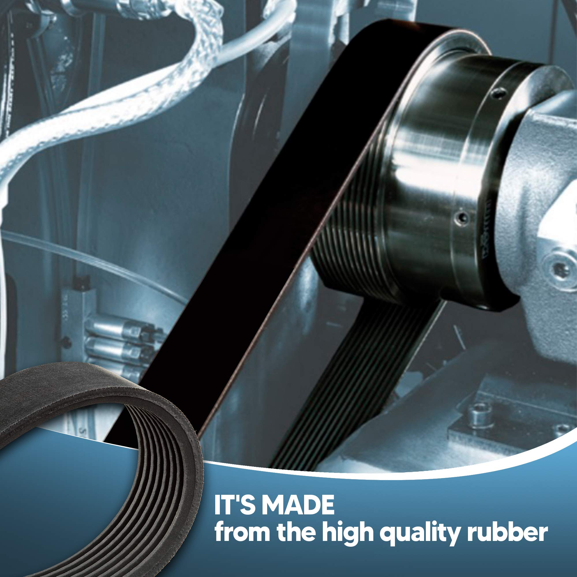 2 New Drive Belts Made In Usa For Delta 22-580 Planer