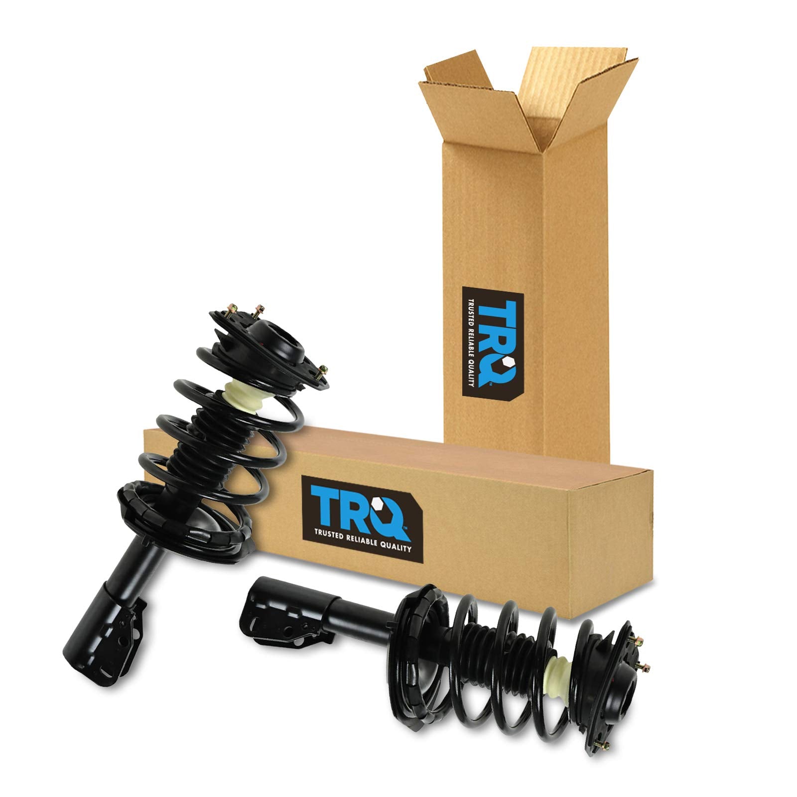 Trq Front Strut & Coil Spring Set Driver & Passenger Compatible With 91-99 Buick Lesabre 91-96 Park Avenue 91-93 Cadillac Devill