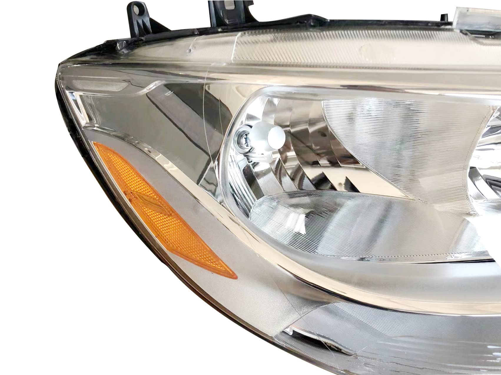 Replacement Headlight Chrome Trim Passenger Right Side Headlamp Complete Assemble For Mercedes-Benz Sprinter Freightliner Sprinter 1500/2500/3500 Cargo From 2019 To Onward