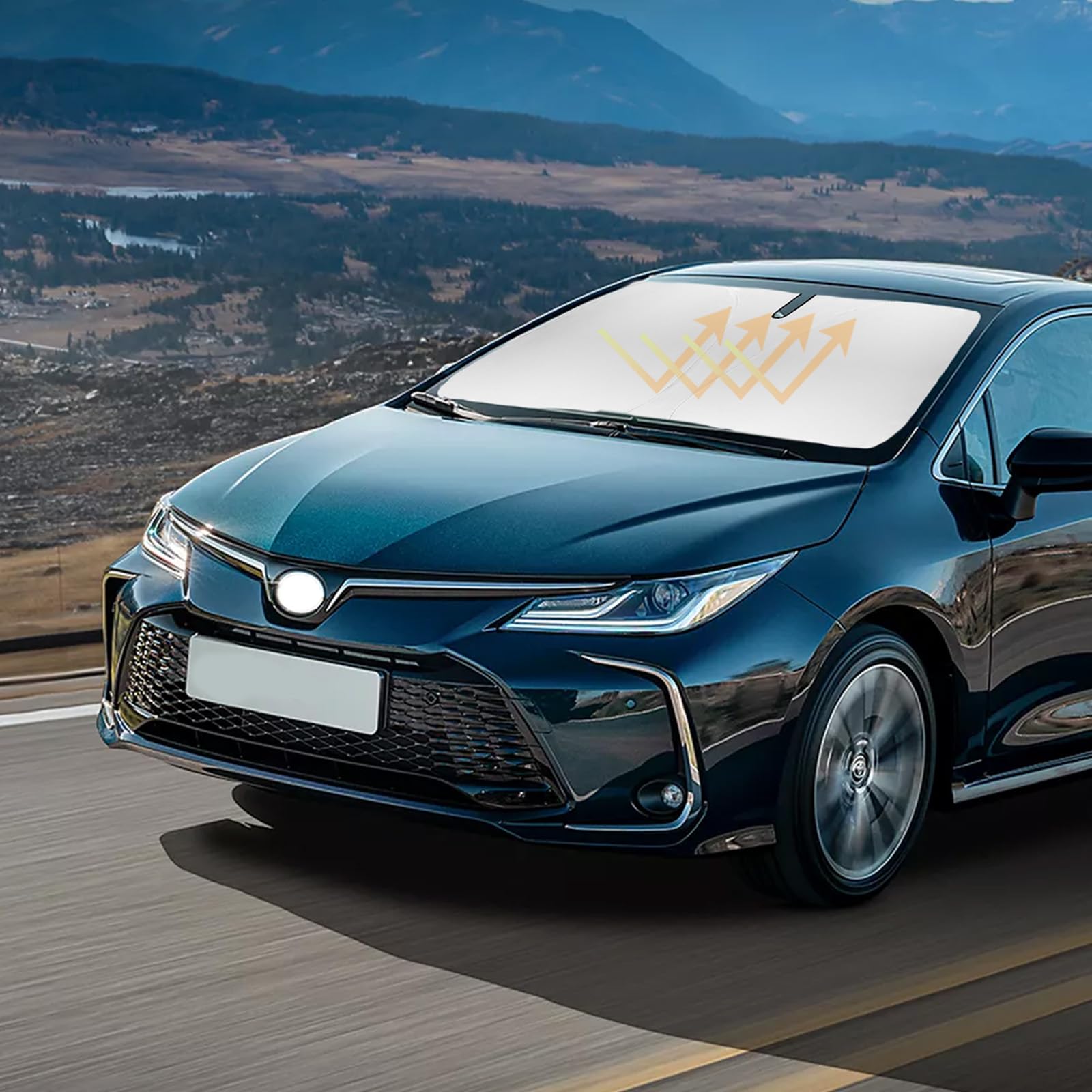 Sun Shade For Toyota Corolla Windshield Sunshades Cover Custom Fit 2020-2024 2025 Corolla L Ls Le Eco Xle Se Xse Sedan Accessori