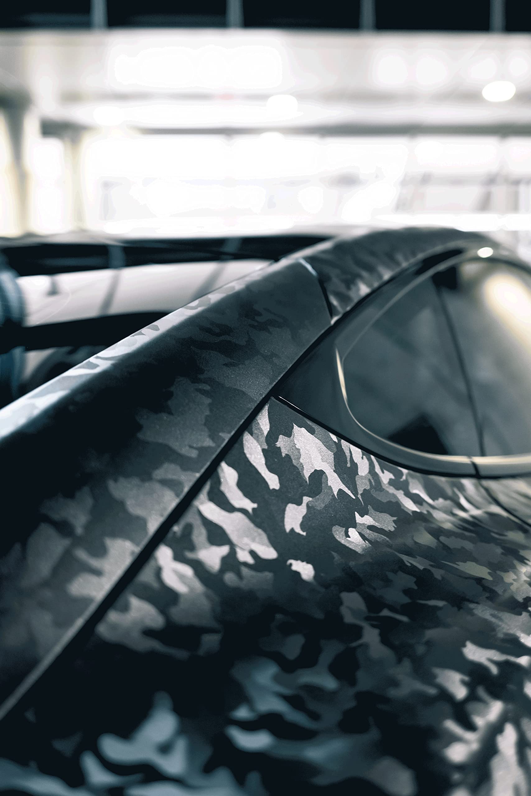 Vvivid+ Stealth Medium Pattern Camouflage Vinyl Wrap Roll (50Ft X 5Ft, Ghost Metal)