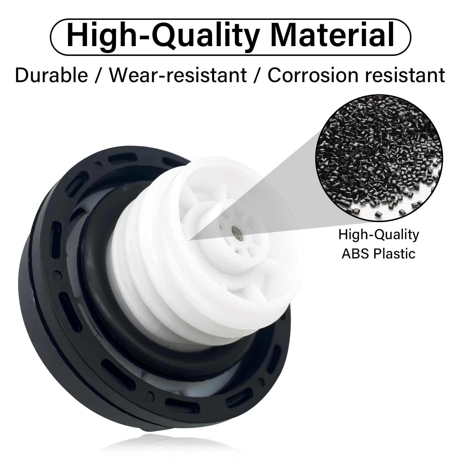 Gas Cap, Locking Gas Cap 12495845 for Chevy, GMC, Honda, Nissan, Subaru, Acura, Buick, Cadillac, Isuzu, Mitsubishi, Suzuki, Pont