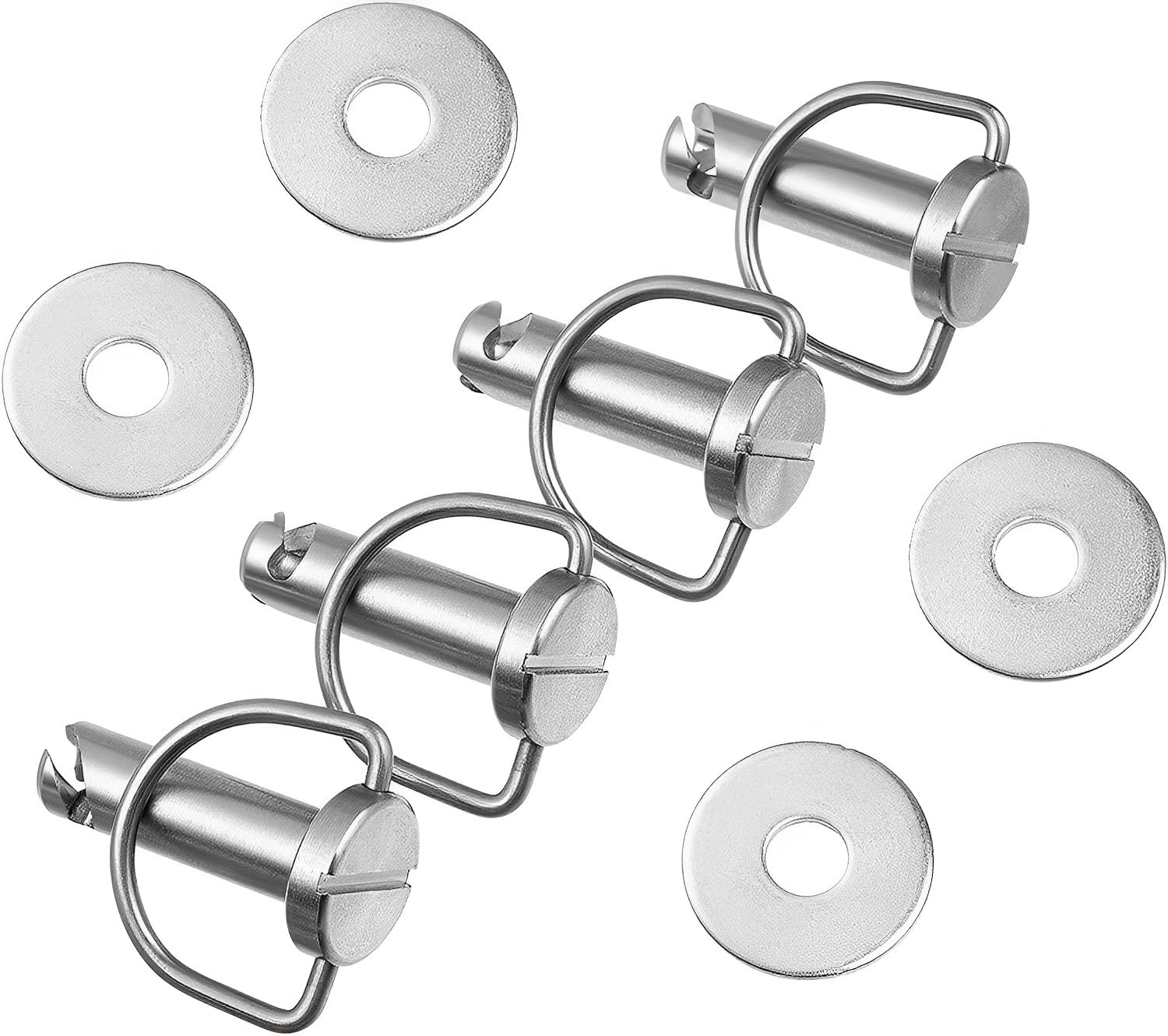 Langpu Fastener-1/4 Turn With Washers/Saddlebag Mounting Pin Bolts/Motorcycle Saddle Bag Fasteners Pins Compatible With Harley Touring Softail Road King Electra Street Glide All Years (Fasteners)