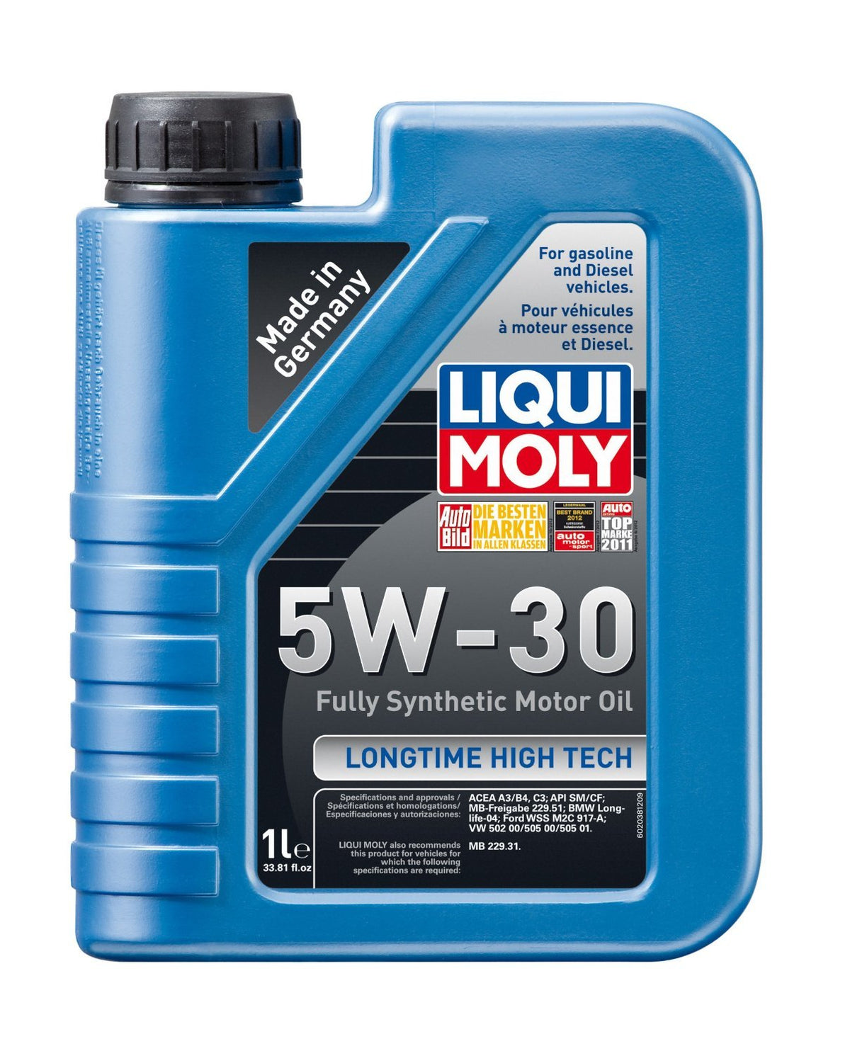 Liqui Moly (2038-6Pk) Longtime High Tech 5W-30 Synthetic Motor Oil - 1 Liter, (Pack Of 6)