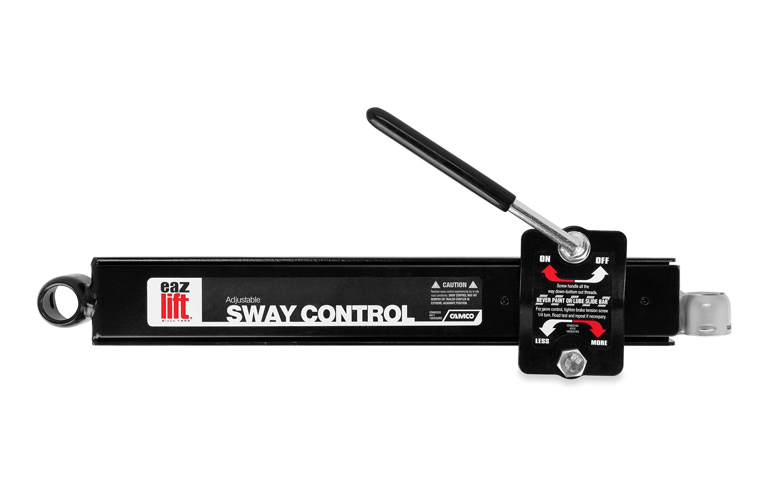 Camco Eaz-Lift Camper/Rv Adjustable Sway Control | Features On/Off Control & Double Friction Pads Provide Constant Sway Reductio