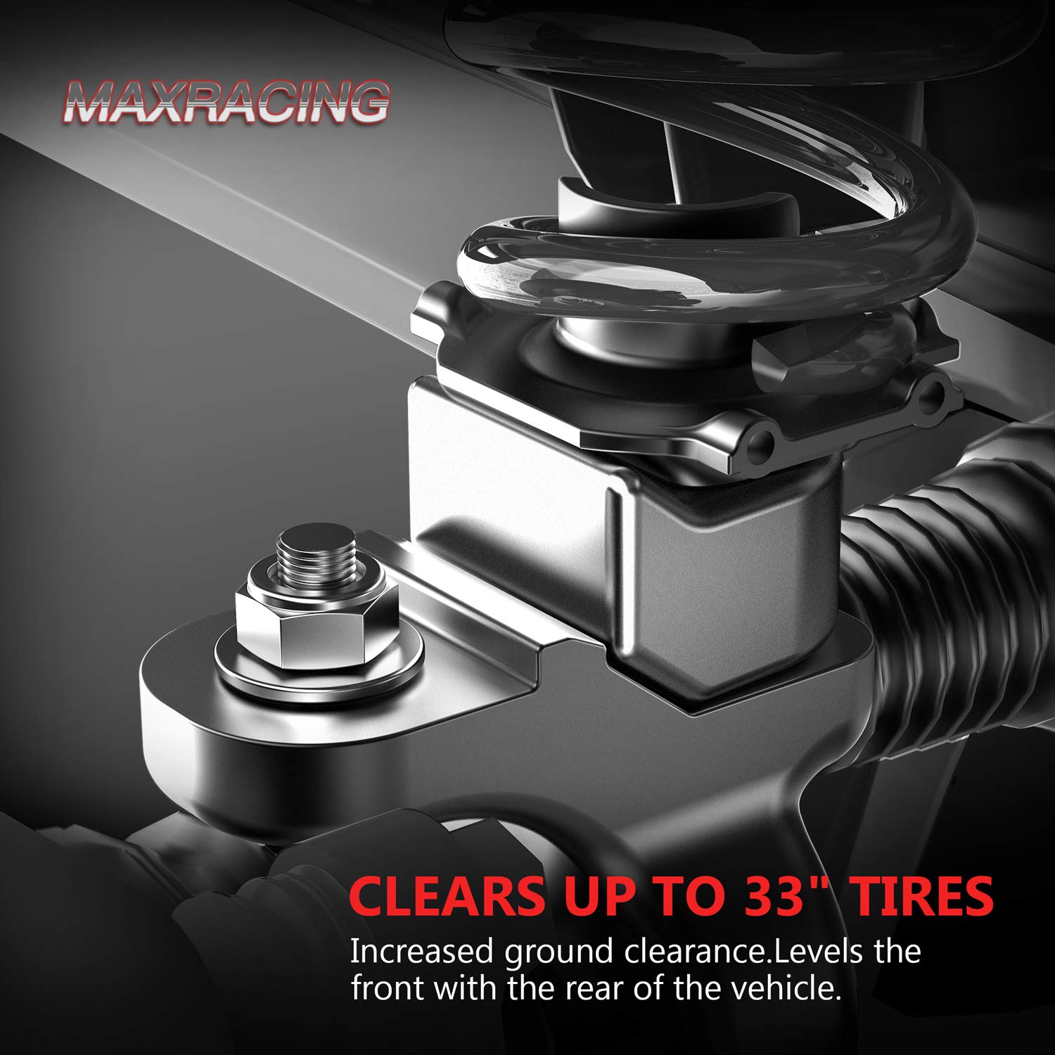 Maxracing 2-Inch Suspension Leveling Kit Compatible With 2005-2025 Ford F250 F350 Super Duty 4Wd