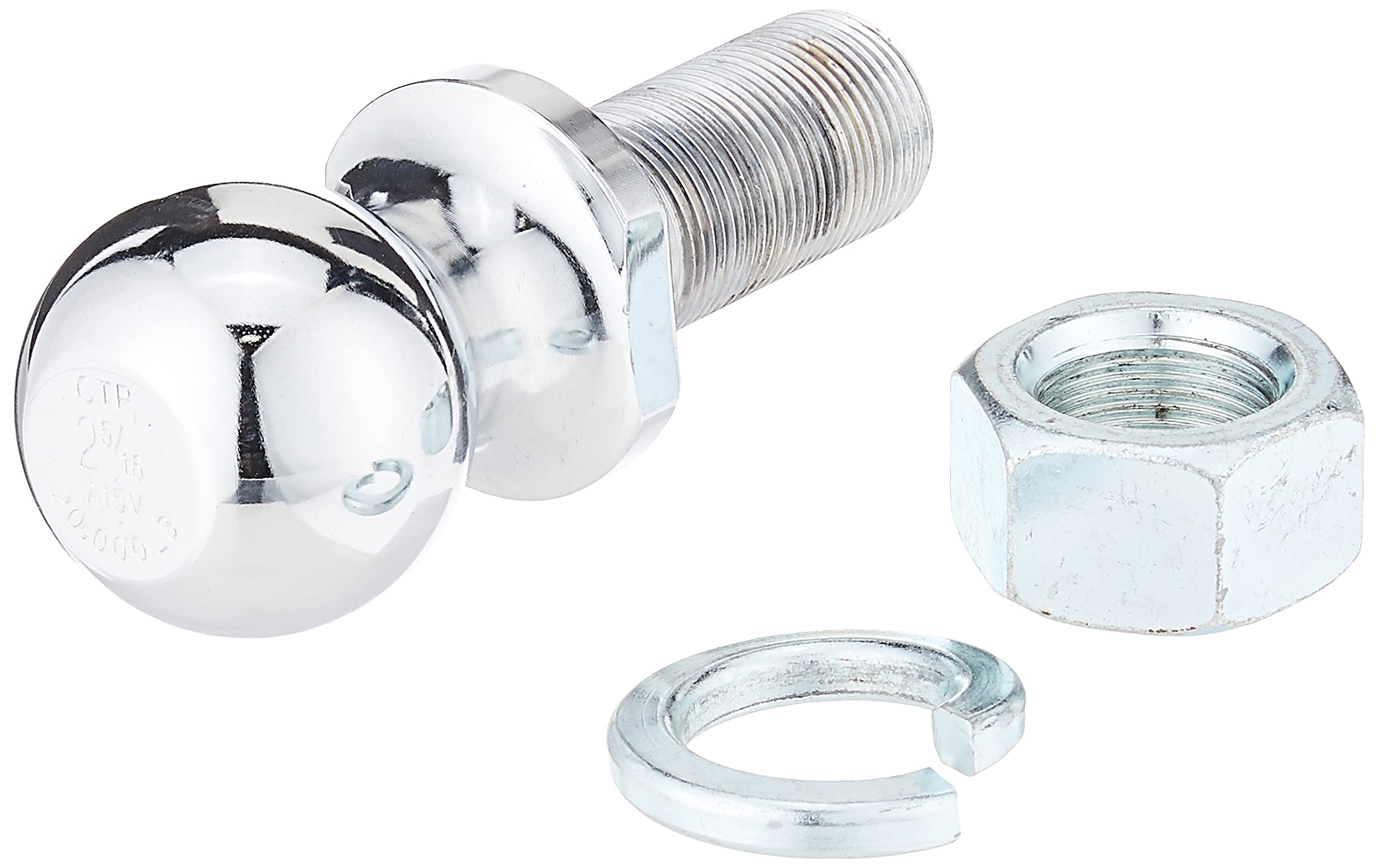 Reese 63840 Class V Hitch Ball, Chrome - 2-5/16'' Ball X 1-1/4'' X 2-3/4'', 20,000 Lbs.