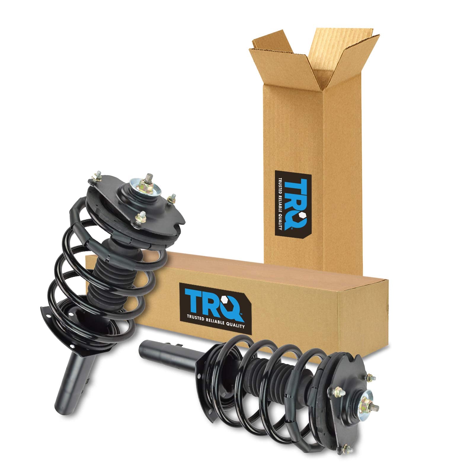 Trq Front Strut & Coil Spring Assembly Set Driver & Passenger Sides Compatible With 96-07 Ford Taurus 96-05 Mercury Sable