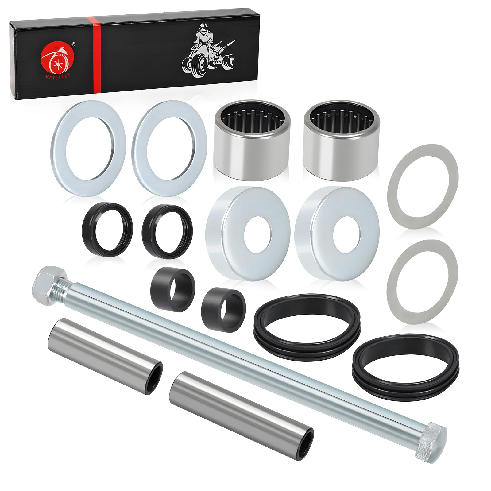 Swing Arm Bearing Bushing Seal Pivot Shaft Bolt Kit For Yamaha Blaster 200 1988-2006