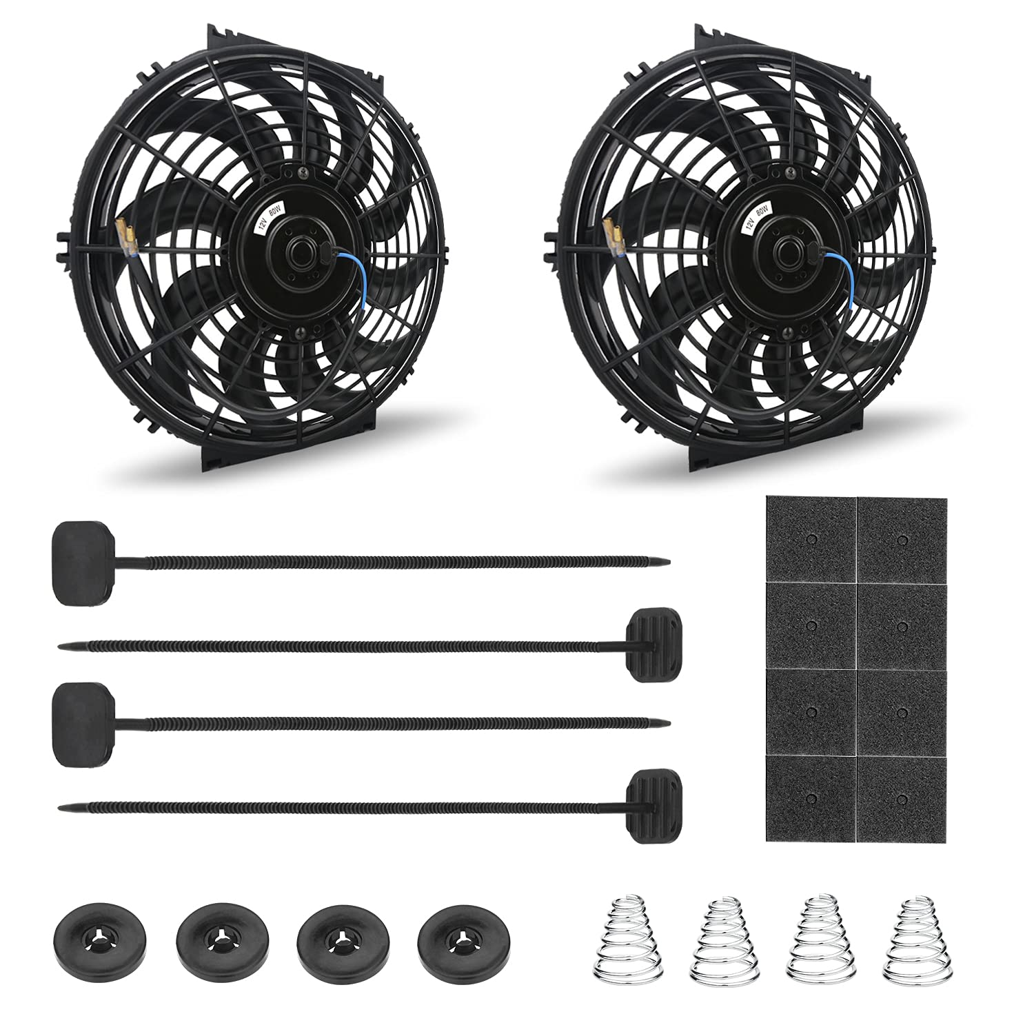 Fan Mounting Kit, Mellbree Electric Radiator Fan Mounting Kit Compatible For Electric Cooling Fan And Transmission Cooler