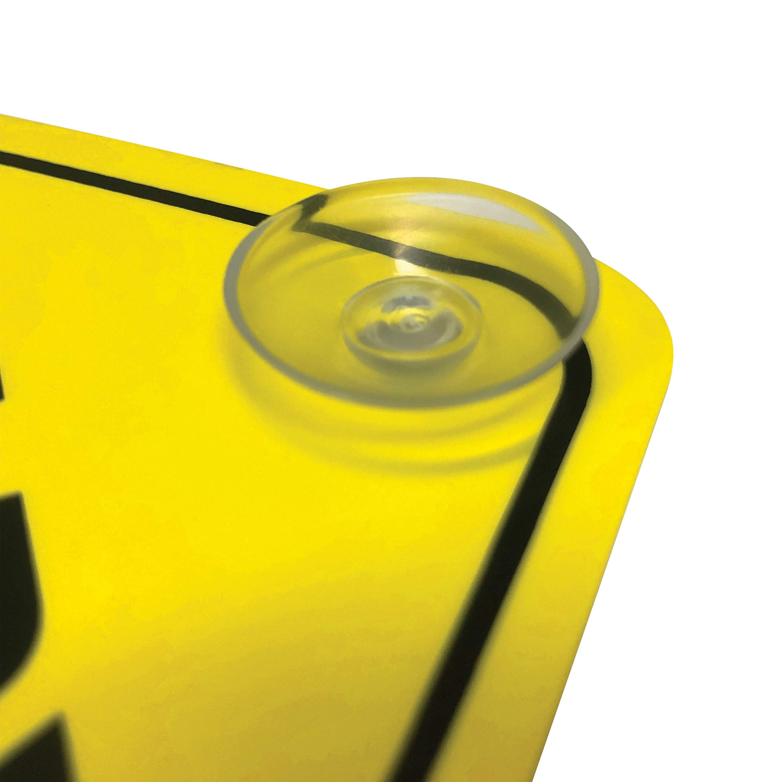 Little Chicks Baby On Board Car Sign Decal - Weather Resistant. Child Safety Awareness Warning Sticker With Suction Cups - Brigh