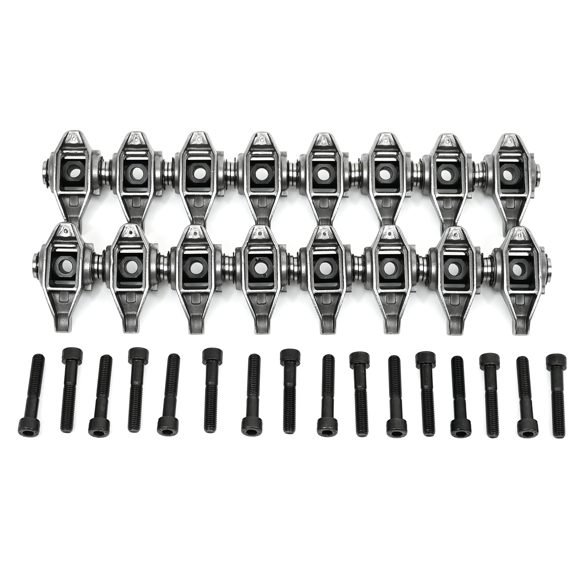 Michigan Motorsports Ls1 Rocker Arms With Upgraded Trunnions | Pre-Assembled For Gm Ls Engines | Fits 4.8 5.3 5.7 6.0 Ls2 Ls6 Lq4 Lq9 Ly5 Lm7 L33 | Enhanced Durability And Performance