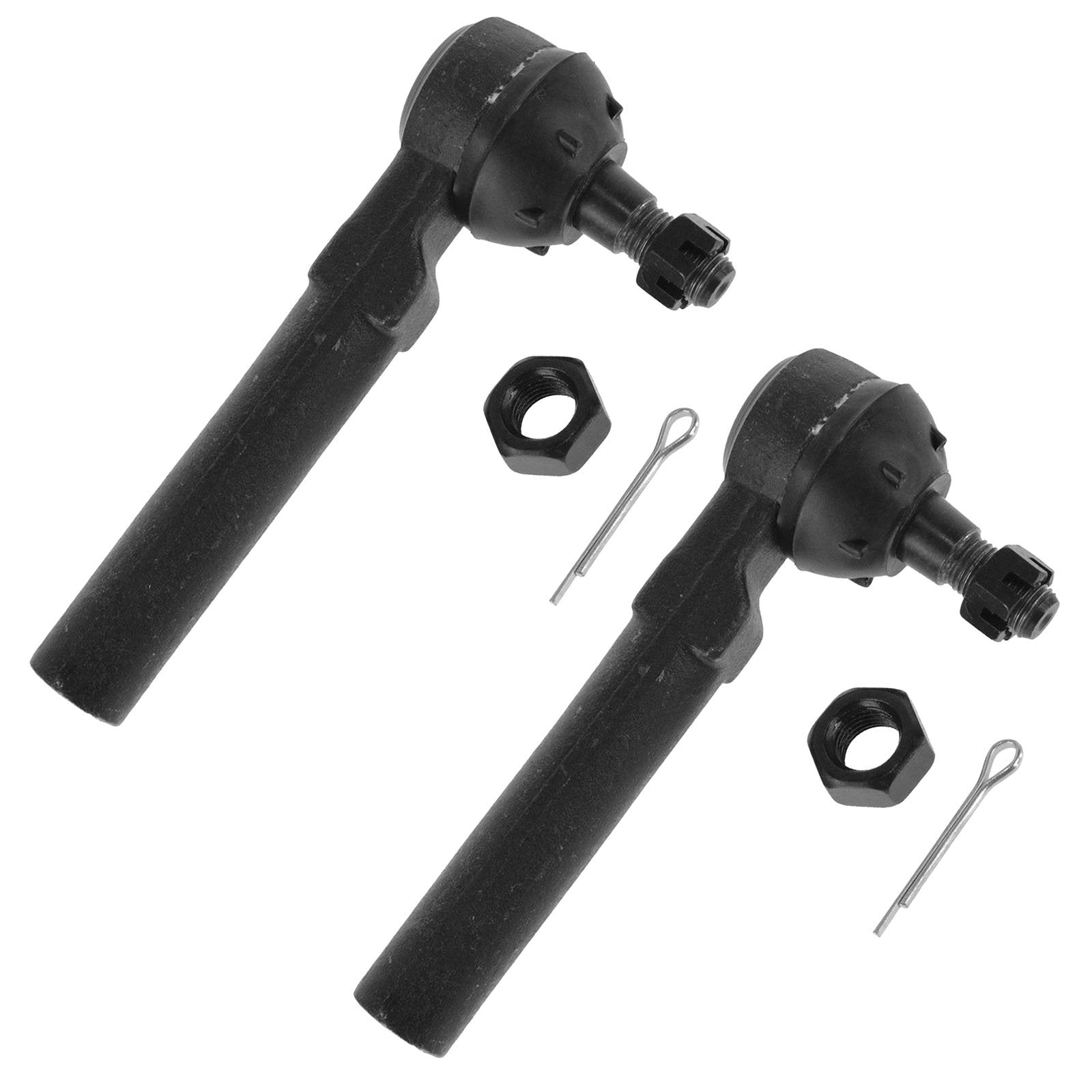 Trq Front Steering Kit Steering Rack & Pinion Bellow Tie Rod Compatible With 1994-2004 Ford Mustang