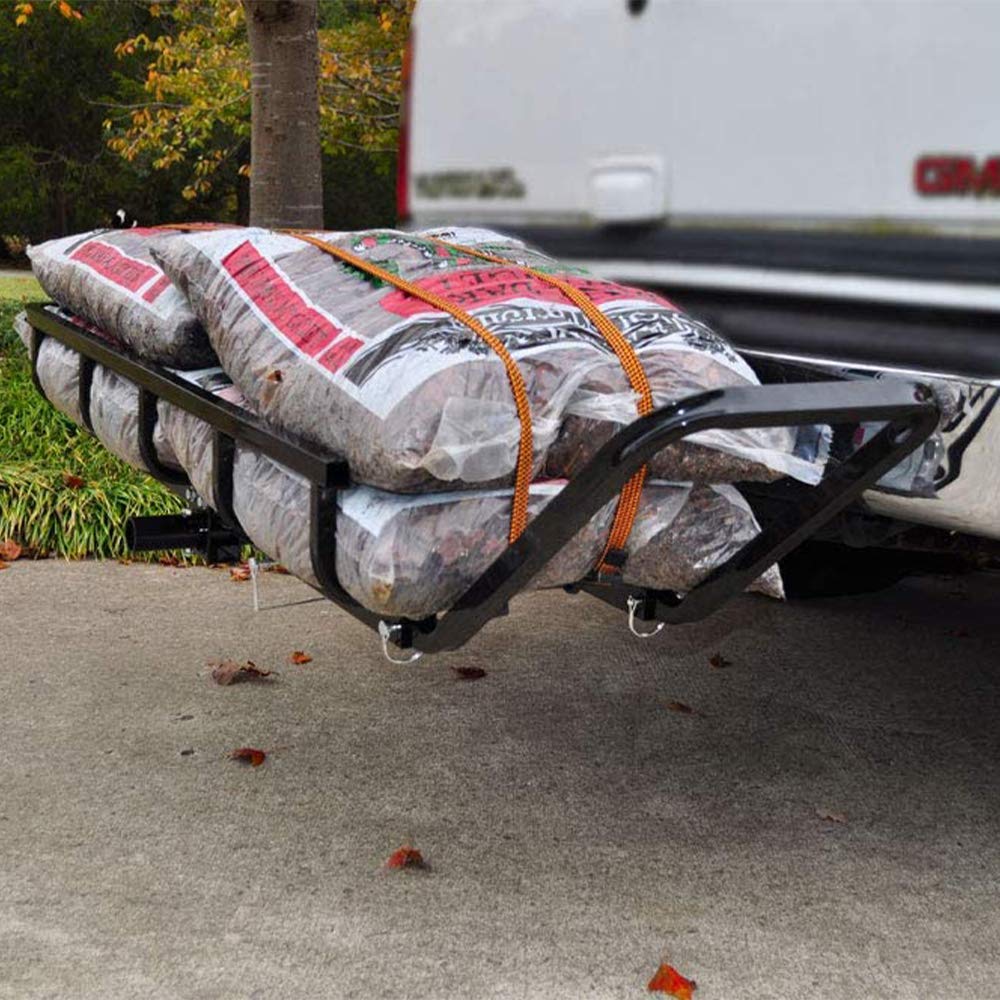 Viking Solutions Vks-Vtg401 Tilt-N-Go Combo Lifting Hunting Deer Trailer And Hauler Cargo Rack With Hitch Adapter And 13.5 Inch Wheels, Black