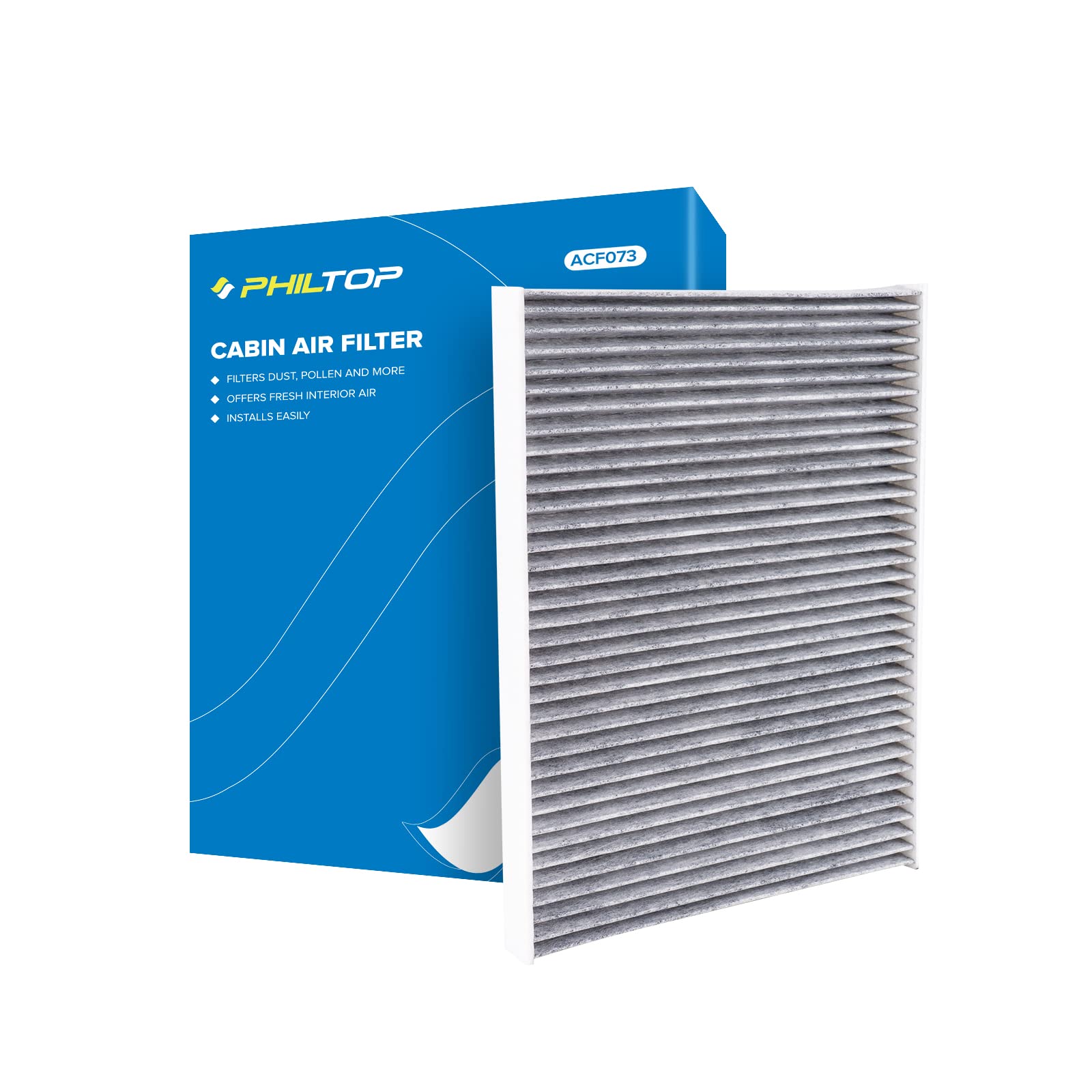 Philtop Cabin Air Filter, Replacement For Cf8804A, Lesabre, Dts, Deville, Bonneville, Aurora, Premium Acf073 Cabin Filter With A