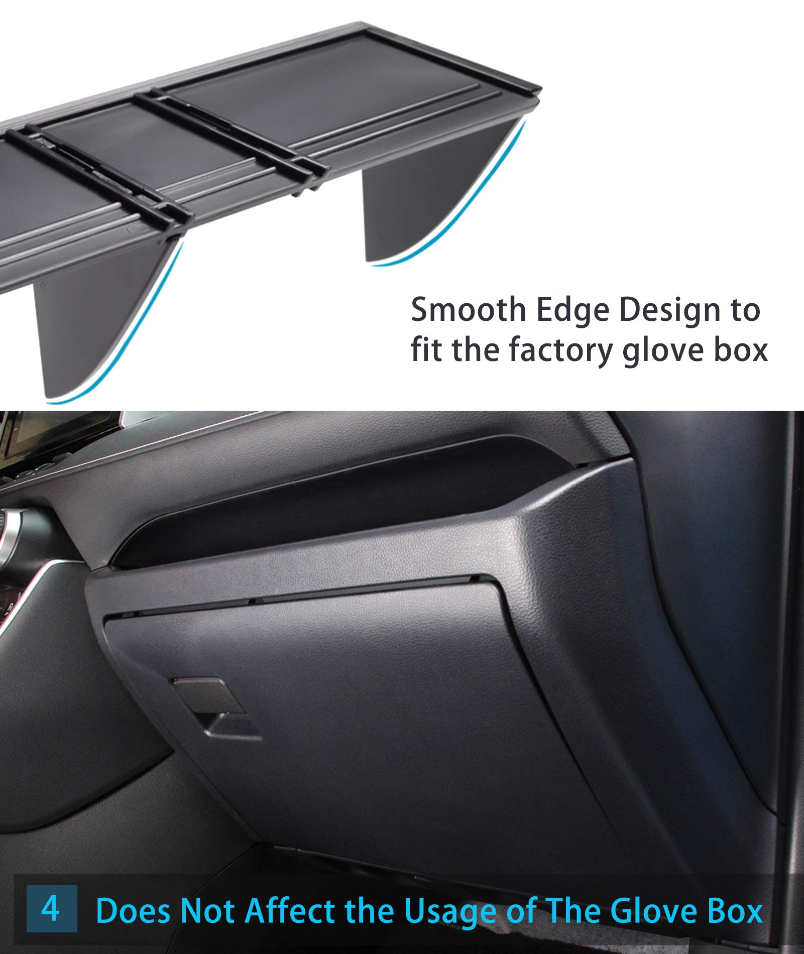 Jaronx Center Console Organizer Compatible with Toyota RAV4 2024 2023 2022 2021 2020 2019, Center Console Glove Box Divider Stor