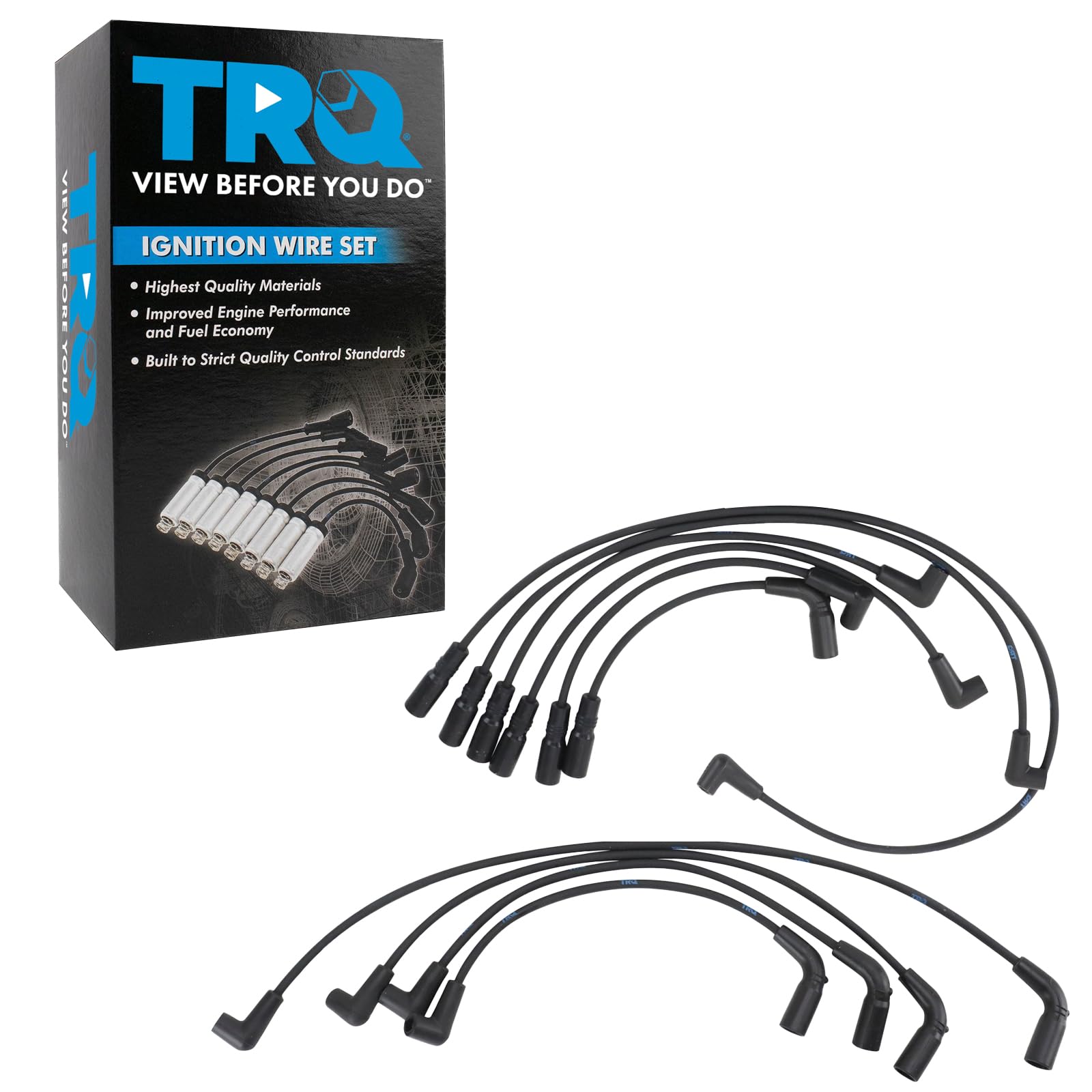 Trq Spark Plug Wire Set Compatible With 1994-1996 Buick 1994-1996 Cadillac 1994-1996 Chevrolet