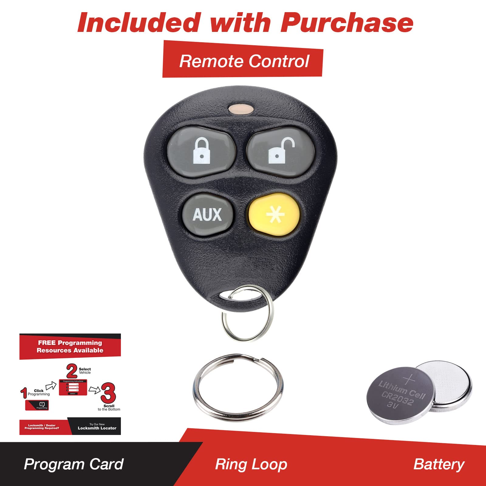 Keylessoption Keyless Entry Remote Starter Car Key Fob Alarm For Aftermarket Viper Automate Ezsdei474V 474V