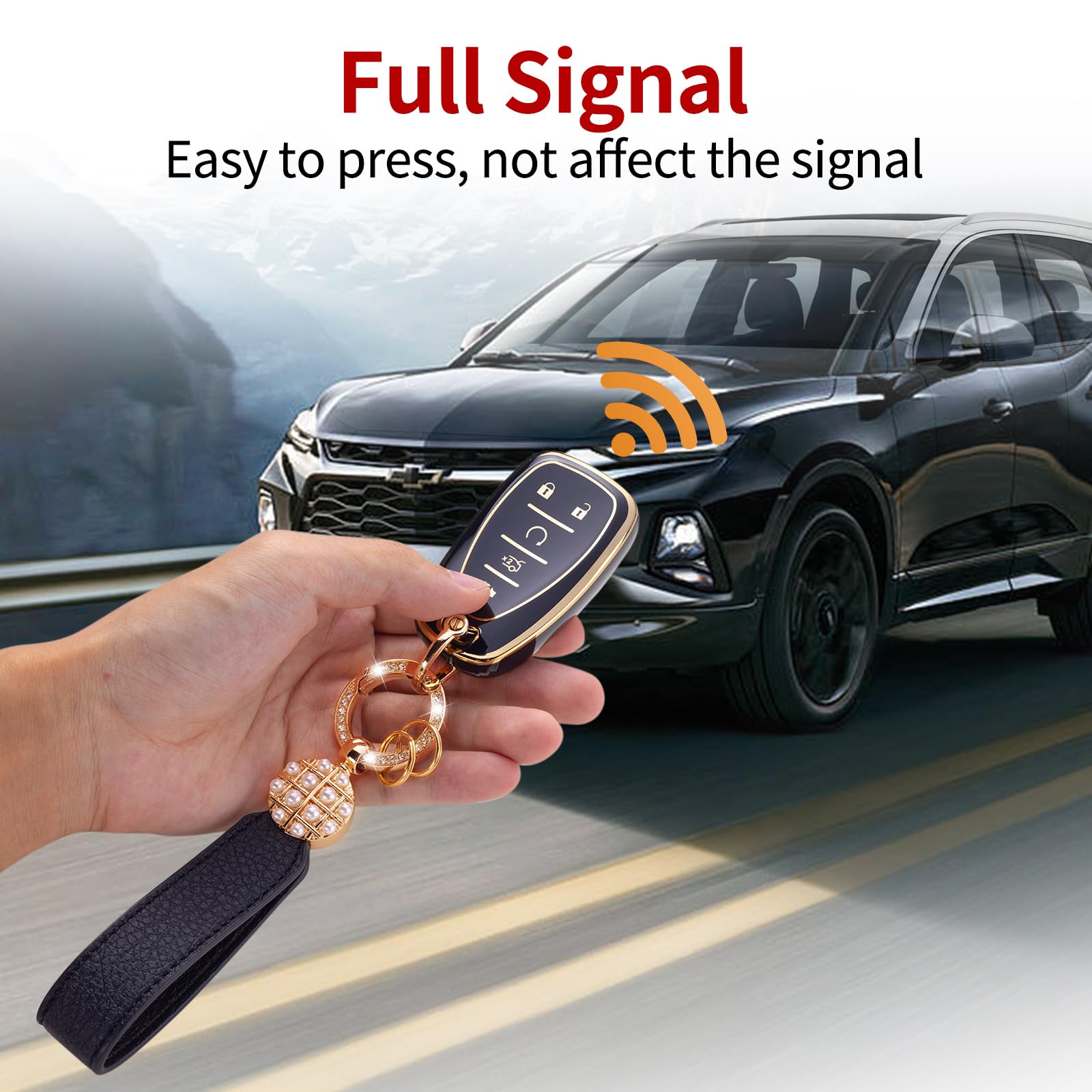 Qetoosur for KIA Key Fob Cover with Leather Lanyard, Key Case Protection Shell Fit for KIA Cerato Ceed Forte NIRO Sorento Seltos