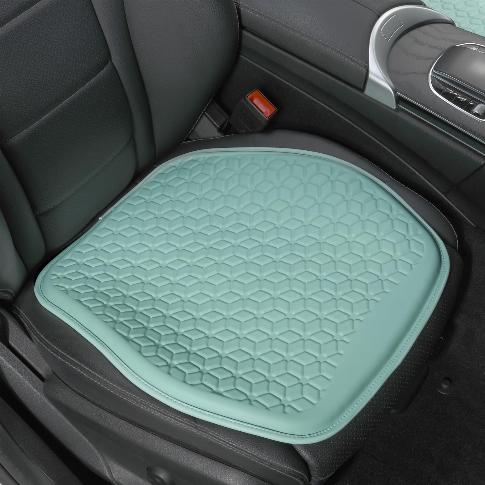 Binsheo Gel Seat Cushion For Car Seat, Office Chair, Wheelchair, Golf Cart - Non-Slip Car Seat Cushions With 1 Inch Gel - Sciati