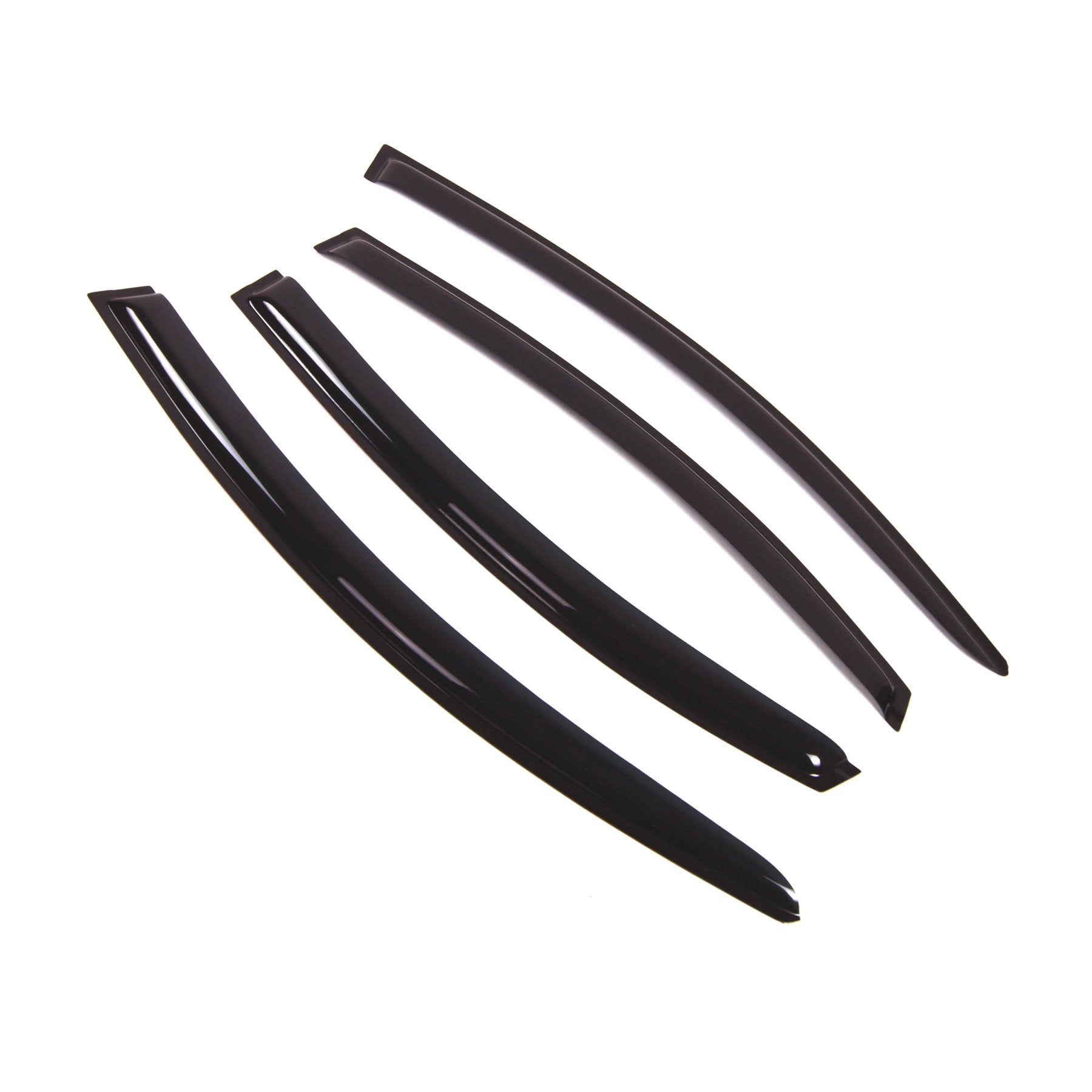 Tuningpros Wd2-307 Dark Smoke 4 Pcs Set Window Visor (Outside Mount) Deflector Rain Guard Compatible With 2008-2009 Mazda Mazda6