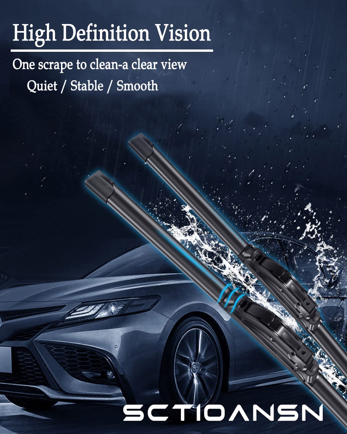 3 Wipers Set For Subaru Forester 2003 2004 2005 2006 2007 2008, Windshield Wiper Blades Original Equipment Replacement Front And