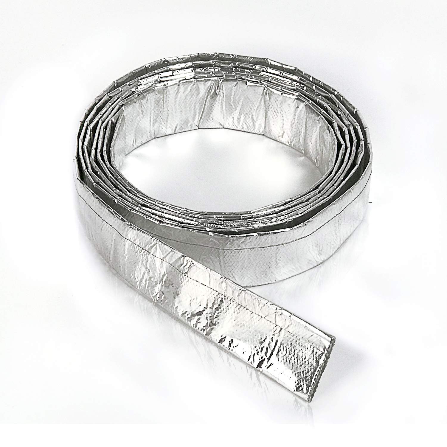 Aluminized Heat Sheath Heat Wrap Wire Shield Sleeve- 3/4''Id X 10Ft Adjustable Silver Heat Shield Spark Plug Wire For Car&Auto W