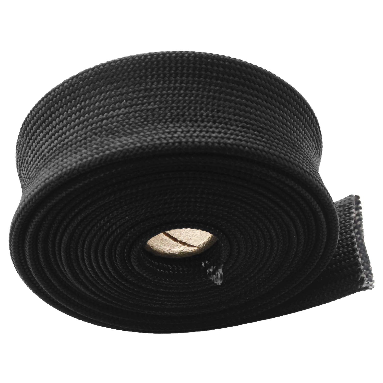 Fiberglass Heat Wrap Wire Shield Sleeve- 1 Idx 10' Adjustable Black Exhaust Heat Shield Spark Plug Wire Heat Shield Roll For Car&Auto Wire Loom Heat Shield Brake Line Cable Heat Shield
