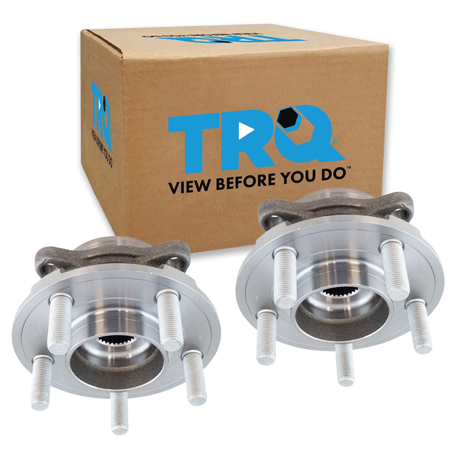 Trq Rear Wheel Hub Bearings Assembly Set Compatible With 2017-2018 Ford Gt 2015-2023 Mustang