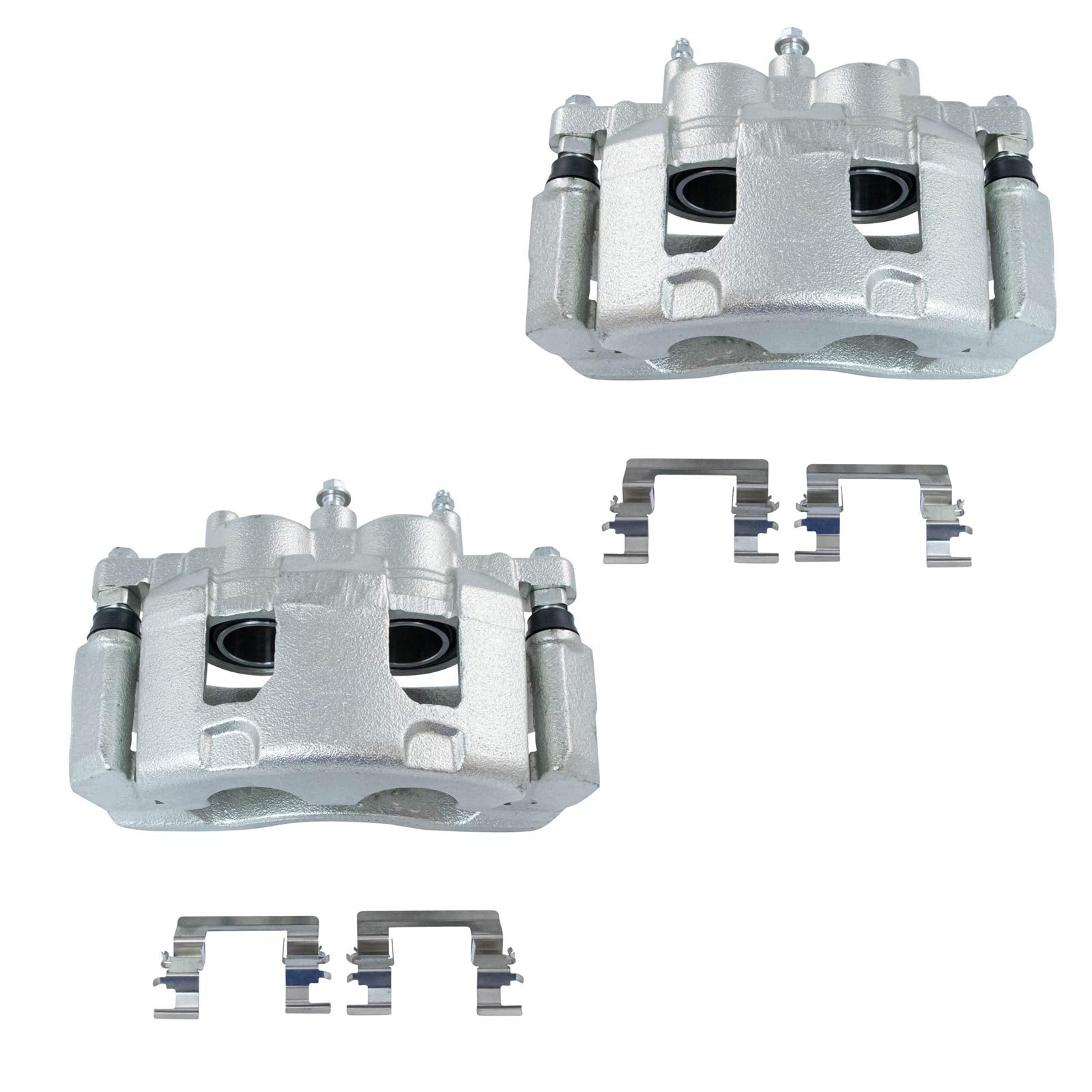 Trq Front Brake Caliper Set Compatible With 2006-2011 Buick Lucerne 2006-2013 Chevrolet Impala 2006-2007 Monte Carlo