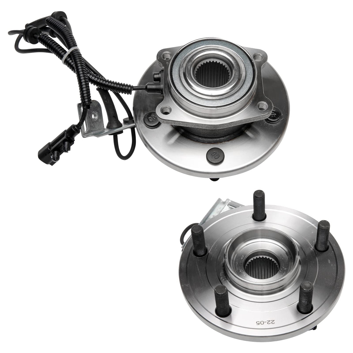 Replacement Front Wheel Hub Bearing Assembly Set Of 2 - Compatible With Chrysler, Dodge & Volkswagen Vehicles - Town & Country,