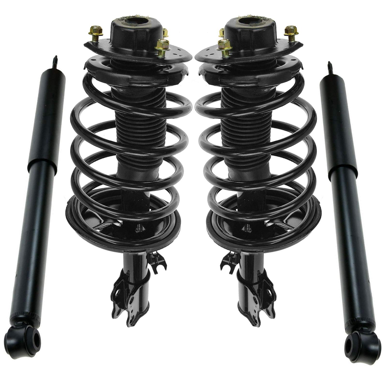 Trq Front And Rear Complete Strut Assembly & Shock Absorber Kit Complete Strut & Coil Spring Assembly Compatible With 1998-2003